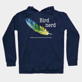 blue green feather bird nerd Hoodie